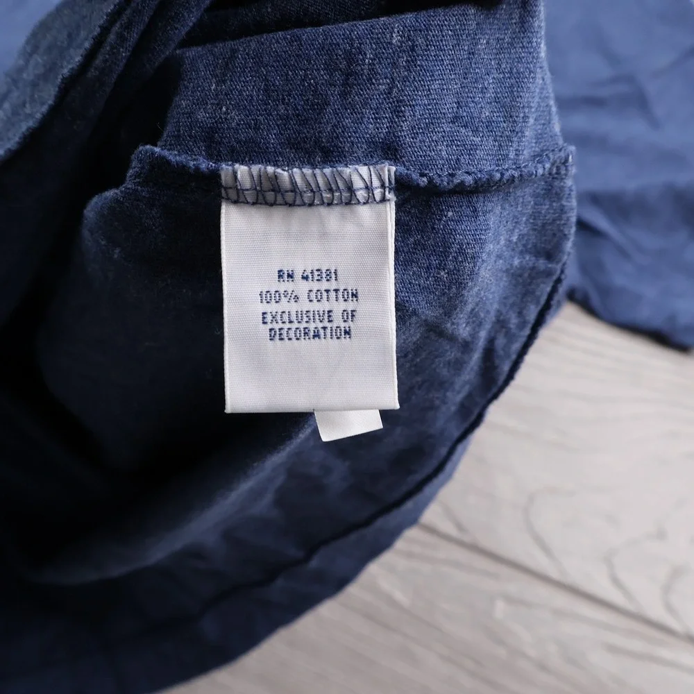 NWT Polo Ralph Lauren Pocket Tee Men's XXL 2XL Blue Heather Red Pony